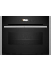 Neff, Backofen mit Mikrowelle N 70 &raquo;C24MR21N0&laquo; mit EasyClean AirFry-Funktion, silberfarben, Backofen mit Mikrowelle