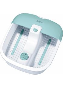 Sanitas , Fußbad »SFB 07 mit Vibrations- und Sprudelmassage, sowie Wassertemperierung« Abnehmbarer Spritzschutz, rutschfeste Gummifüße, mit...