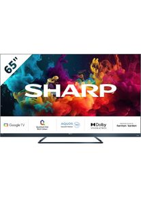 Sharp, LED-Fernseher &raquo;4T-C65FQx&laquo; 164 cm/65 &prime;&prime; Quantum Dot, QLED, Dolby Atmos, Dolby Vision, HDMI 2.1 mit eARC, schwarz, Mini Composite/CVBS + Audio-