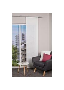 Home Wohnideen, Schiebegardine &raquo;BALTO&laquo; Paneelwagen 1 Stk. tlg. HxB: 245x60, Struktur Schiebevorhang, wollwei&szlig;, Polyester, 245 cm, wollwei&szlig;