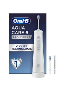 Oral-B , Munddusche »AquaCare 6« 3 Stk. Aufsätze Kabellose mit Oxyjet-Technologie , weiß/grau , Für eine einfache & flexible Awendung ohne Kabel