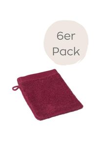 WEWO-Fashion Wewo fashion , Waschhandschuh »9517W« saugstark , rubin , Obermaterial: 100% Baumwolle