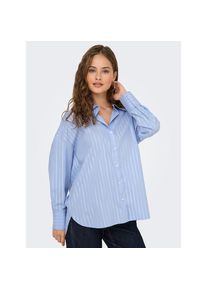 Jacqueline de Yong JDY , Hemdbluse »MIO L/S LUREX LOOSE SHIRT WVN NOOS« , Chambray Blue Detail:SILVER LUREX , S , S , Blusenhemd von JDY