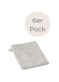 WEWO-Fashion Wewo fashion , Waschhandschuh »9517W« saugstark , lightgrey , Obermaterial: 100% Baumwolle