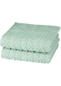 Ross , Handtücher »Sensual 9001« 100% Baumwolle , jade , Obermaterial: 100% Baumwolle , B/L: 50 cmx100 cm