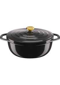 Tefal , Bräter »Air« Aluminiumguss 2 Stk. tlg. 30 x 23 cm, Keramikversiegelung, Kondensationsdeckel, backofenfest , schwarz