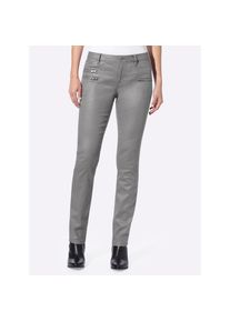 Heine, Damen, R&ouml;hrenhose, grau, Kurzgr&ouml;&szlig;en, 21 -Kurzgr&ouml;&szlig;en, grau, Figurbetonte R&ouml;hre