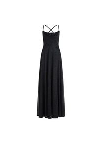 Vera Mont, Damen, Abendkleid &raquo;Abendkleid mit Wasserfallausschnitt&laquo;, Dunkelblau/Grau, EURO, 38 -EURO, Dunkelblau/Grau, Passform: Schwingend
