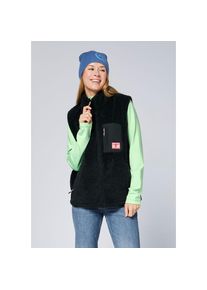 Chiemsee , Fleeceweste , Black , S (36) , S (36) , Chiemsee Damen Fleece Weste in Lammfelloptik