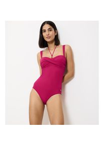 Triumph , Badeanzug »Summer Twist« softes Material, Zierring, schnelltrocknende Cups , BERRY , Cup D , 38 -Cup D , 38 , Gepolsterter Badeanzug