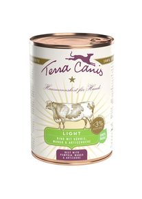 12x400g Manzo con Zucca, Mango e Carciofo Terra Canis Light umido cani