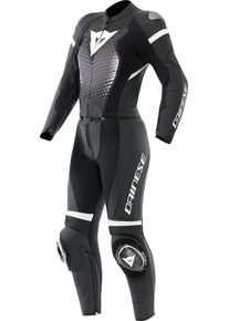 Dainese Fulminea, leather suit 2pcs. women , color: Black/Grey/White , size: 46