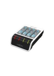 Ansmann 4-spor batterilader + 4x AA-batterier, Comfort Smart, NiMH / NiCd, AA / AAA - 1001-0092-01