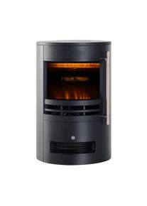 Rebecca Mobili Caminetto Camino Elettrico LED effetto Fiamma 3D Regolabile 1000W 2000W Nero