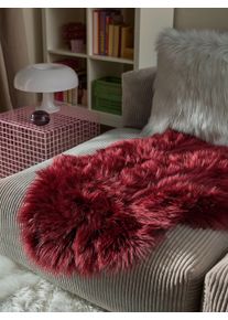 benuta Pop Faux Fur Nanuk Bordeaux 60x90 cm - Stylish Faux Fur Rugs