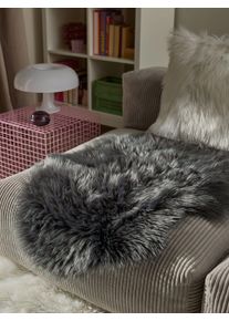 benuta Pop Faux Fur Nanuk Charcoal 60x90 cm - Stylish Faux Fur Rugs