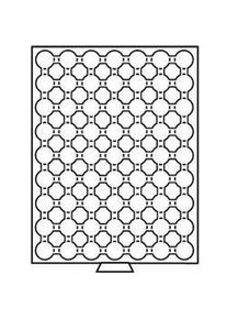 Bandeja para monedas 63 divisiones para CAPS 19, color humo