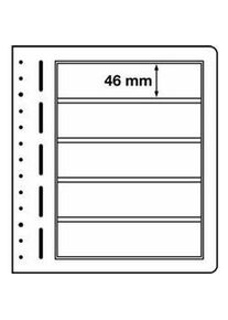 LEUCHTTURM hojas en blanco-LB, 5 divisiones, 190x 46 mm