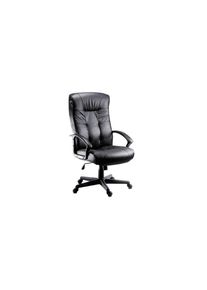 realspace Pro RS PRO Black Leather Faced Executive Chair - 1809719