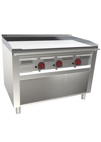 EURAST - Frytop-teppanyaki cd 15 mm a gas su supporto aperto - 1200x720x850 mm - 17,4 Kw - 32127655