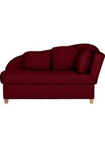Novel Liege , Bordeaux , Textil , Buche , Füllung: Vlies , 180x97x85 cm , Made in Eu , Liegefunktion, Armteil rechts , Wohnzimmer, Sofas & Couches, Schlafsofas, Polsterliegen