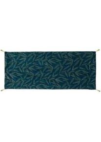 Atmosphera Createur d ́interieur Plaid Ozie 80/180 cm , Blau , Textil , Rechteckig , 80x180 cm , Schlaftextilien, Bettwäsche, Tagesdecken