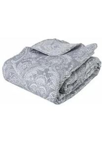 Atmosphera Createur d ́interieur Tagesdecke Set Marie 240/260 cm , Grau , Textil , Rechteckig , 240x260 cm , Schlaftextilien, Bettwäsche, Tagesdecken