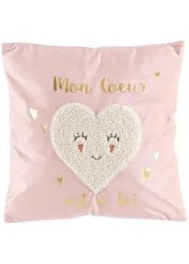 Douceur d'intérieur Douceur d ́intérieur Kinderkissen 40/40 cm , Rosa , Textil , 40x40 cm , Wohntextilien, Kissen, Dekokissen