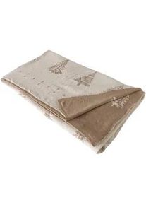 Boltze Home Kuscheldecke Martje 170/120 cm , Beige , Textil , 170x120 cm , Wohntextilien, Decken, Kuscheldecken