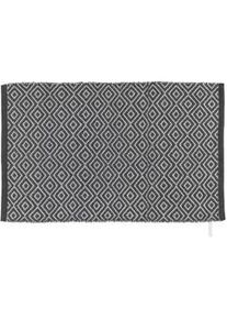 Wenko Badteppich Turpan 80/50 cm , Grau , Textil , 80x50 cm , Badtextilien, Badematten