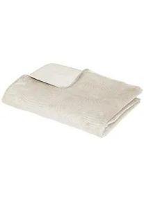 Atmosphera Createur d ́interieur Tagesdecke 240/260 cm , Beige , Textil , Rechteckig , 240x260 cm , Schlaftextilien, Bettwäsche, Tagesdecken