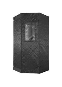 Sanotechnik Infrarotkabine , Schwarz , Kunststoff , 90x190x90 cm , Freizeit & Co, Wellness & Gesundheit, Infrarotkabinen