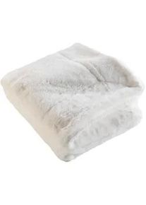 Douceur d ́intérieur Tagesdecke Caresse 125/150 cm , Creme , Textil , Rechteckig , 150x125 cm , Schlaftextilien, Bettwäsche, Tagesdecken