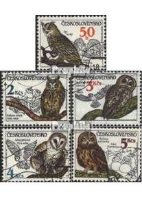 Cecoslovacchia 2875-2879 (completa.Problema.) usato 1986 Conservazione