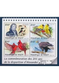 Niger 5793-5796 Minifoglio (completa. edizione) MNH 2018 Ornitologo Al
