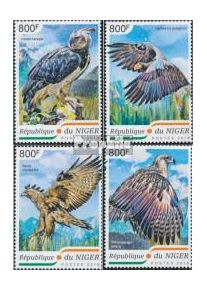 Niger 5883-5886 (completa. edizione) MNH 2018 Adler