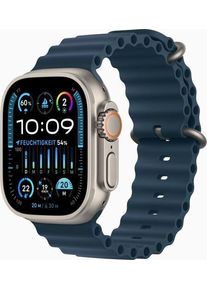 Apple Watch Ultra 2 (2023) | GPS + Cellular | argento | Cinturino Ocean blu