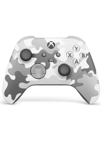 Microsoft Arctic Camo (Special Edition) (Xbox Series S, Android, iOS, Xbox One S, PC, Xbox Series X), Gaming Controller, Weiss, Grau