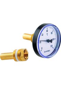 Afriso Bimetall-Thermometer, Messtechnik, Schwarz
