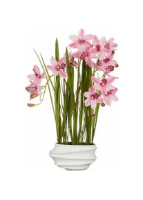 Mica Decorations, Kunstpflanzen, Dekorationspflanze Cymbidium Polyester Orchidee 81 x 49 x 40 cm Künstlicher (49 cm)