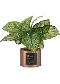 Ibergarden, Kunstpflanzen, Decorative Plant Home Metal Plastic Can 26 x 26 x 26 cm Copper (6 Units) (26 cm)