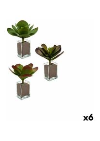Ibergarden, Kunstpflanzen, Decorative Plant YD0001 Plastic Sheets Large 27 x 29 x 27 cm Bicoloured (6 Units) (29 cm)