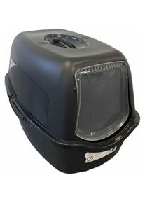 Petdesign Katzentoilette Samba 56 x 40 x 39 cm Weiss/Schwarz (Katzenklo offen), Katzenklo