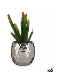 Ibergarden, Kunstpflanzen, Decorative Plant HY2-44 Ceramic Plastic Cactus 10 x 20 x 10 cm (6 Units)