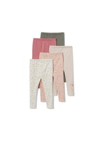 Tchibo - 5 Kinder-Leggings - Baby - Gr. 74/80 - grün