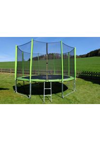 Stamm Sports Gartentrampolin »SS-GT« Ø 366 cm 3 Stk. tlg. Anti-Roll-Over-Schutz in grün, Größe B/L/T: 366 cm x 366 cm
