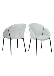 Otto Home Esszimmerstuhl »Westfox« () 2 Stk.gepolsterte Rückenlehne in beige, Größe B/H/T: 60 cm x 78 cm x 58 cm