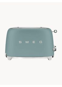 Smeg Compact Toaster 50's Style Blue High-grade steel B 31 x D 20 cm