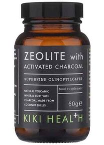 KIKI Health Zeolite Pulver mit Aktivkohle, 60 g Dose