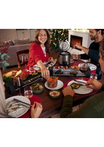 Tchibo - Dwustronne podkładki pod talerze - kolor: złoty/czerwony